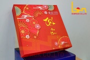 Mẫu bao bì hộp giấy CHÚC MỪNG NĂM MỚI bạn không thể bỏ qua